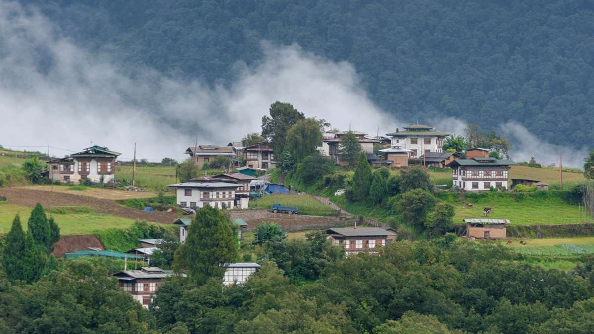 Rustic charm surrounding the peaceful Tshangkha Village