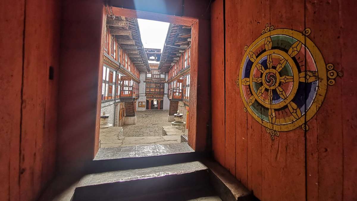 Historic grandeur inside the magnificent Trongsa Dzong