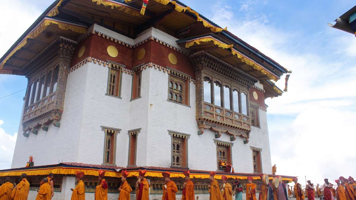Spiritual serenity surrounding the sacred Yongla Gonpa