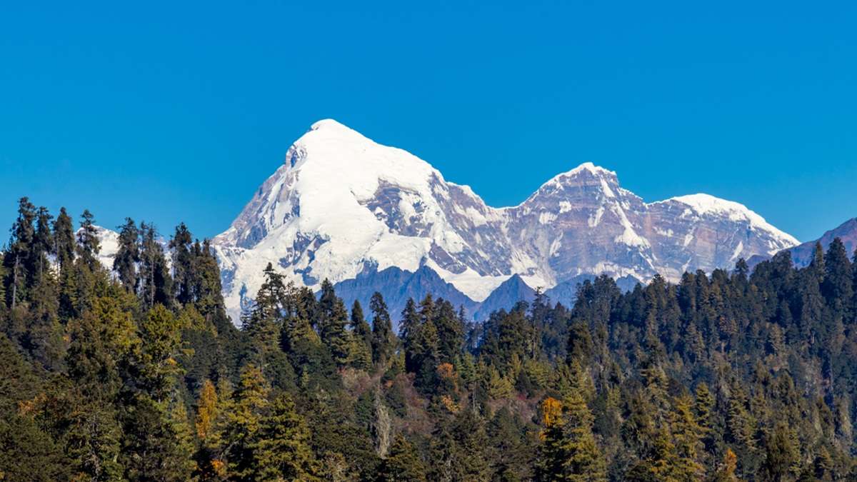 Marvel at Mount Jomolhari from scenic Chele La Pass