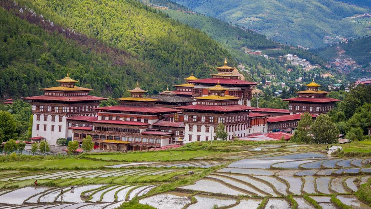 Historic elegance at Tashichho Dzong