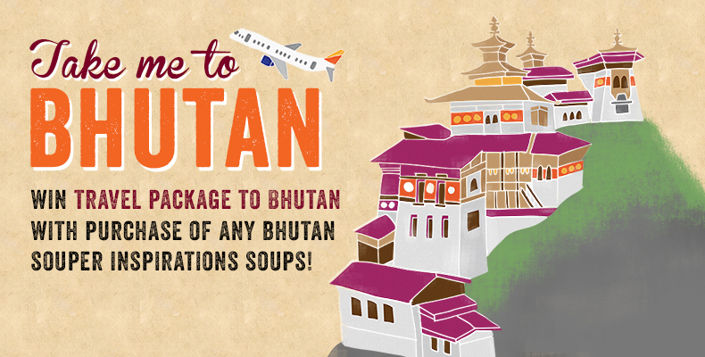 Take me to Bhutan Promotion by The Soup Spoon