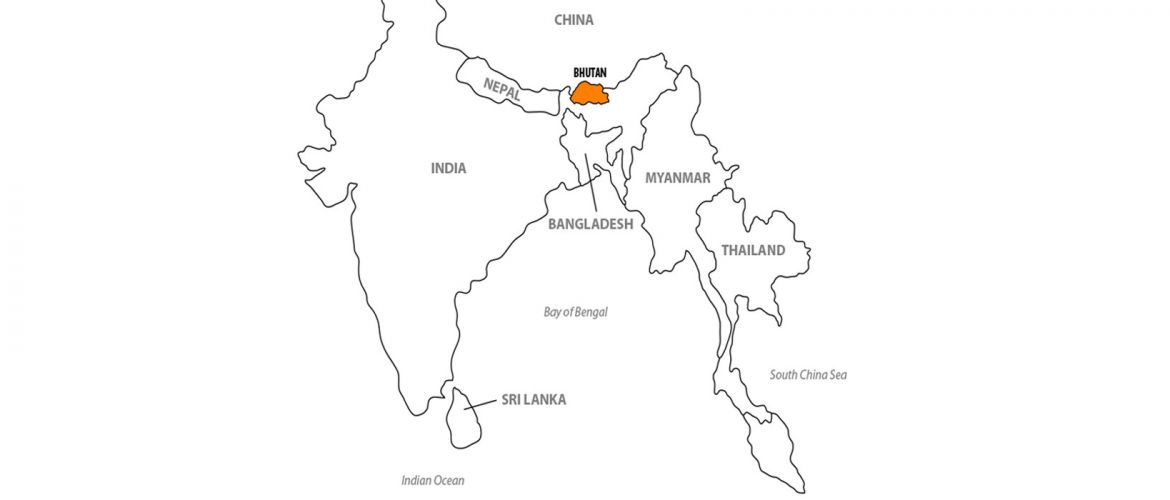 Map of Bhutan