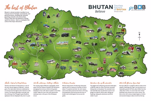 Bhutan Cultural Map