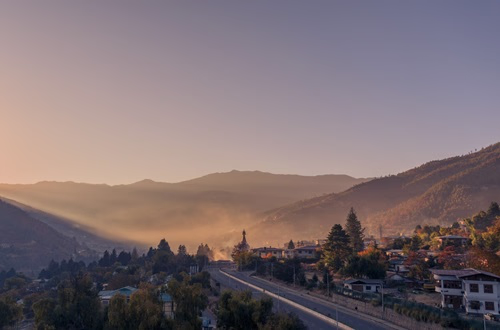 Sunrise in Thimphu